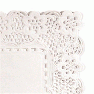 Dentelle papier blanc ingraissable 40x30cm - par 250