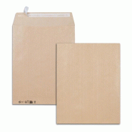 GPV Boîte de 250 pochettes Premier kraft Adour 260x330/24, 120 g/m², adhésives avec bande - 3250650041572