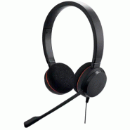 Jabra Evolve 20 Casque Avec fil Arceau Bureau/Centre d'appels USB Type-A Noir