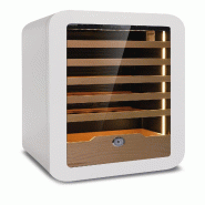 KLIMAITALIA Cave à vin ventilée. Éclairage LED. Thermostat électronique. Étagères en bois + commode. Température +2°C/+20°C. VINARIUS40WHT - 4038