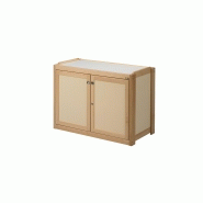 Lot de 2 portes avec serrures + fond de meuble rangements  mobilier petite enfance