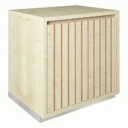 Meuble Vertigo T03 1 porte MDF naturel et érable 60x47x60 cm