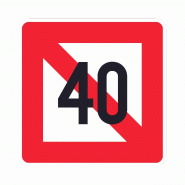 Panneau A5.1 - Interdiction de stationner sur la largeur indiquée - fluvial