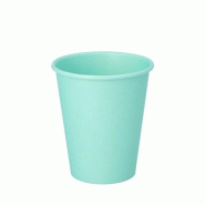 PAPSTAR Gobelets, carton "To Go" 0,2 l Ø 8 cm · 9,2 cm turquoise (1000 unités) - bleu papier 37489