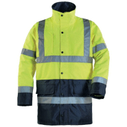 Parka hi-way haute visibilité jaune fluo/marine txl - COVERGUARD - 70452xl - 743929 Parka hi-way haute visibilité jaune fluo/marine txl - COVERGUARD - 70452xl - 743929