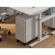 Caisson mobile 3 tiroirs SLIM sur roulettes - Dimensions L32 x P56 x H59 cm - Serrure et clés - Garantie 3 ans Caisson mobile 3 tiroirs SLIM sur roulettes - Dimensions L32 x P56 x H59 cm - Serrure et clés - Garantie 3 ans