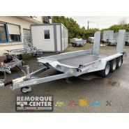 Remorque Porte-engin IFOR WILLIAMS - GH146 Triple essieux - Rampes réglables - Pan coupé - PTAC : 3500 kg - Reference -SARIS_WOODY_DV75