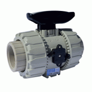 Robinet à tournant sphérique PP taraudé EPDM D 1/2" PN 10 - Référence 32VKDFMCE