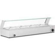 Royal Catering - Royal Catering RCBM_GN1/2_3 Bain-marie Chauffe-plat bain-marie Vitrine bain-marie professionnelle 2 000 W 4 x GN 1/2 Robinet De - 406