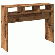 Table console vieux bois 105x30x80 cm bois d'ingénierie Modèle Apex Essence - 856622