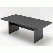 Table de réunion Mito en FENIX noir mat - Dimensions 220x110 cm - Capacité 8 personnes Table de réunion Mito en FENIX noir mat - Dimensions 220x110 cm - Capacité 8 personnes