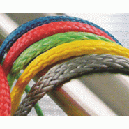 Tresse hydrophobe et légère - âme Dyneema - faible allongement