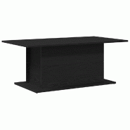 VidaXL Table basse Chêne noir 102 x 55,5 x 40 cm Bois d'ingénierie Modèle Cristal - 862716