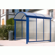 Abri multifonction longitudinal thermolaqué - aluminium thermo-laqué - 2500 mm de longueur - 2800 mm de hauteur - toiture en polycarbonate alvéolaire - fabrication française_0