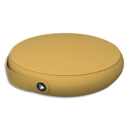 Alba coussin ergonomique ergopad jaune diam 35 cm gonflable en polychlorure de vinyle, poignée intégrée