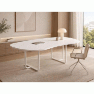 Bureau de direction organique Itube avec pietement design tubulaire