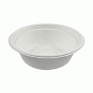 CROKUS Bols canne à sucre, sans PFAS ø 15,5 x 5,5 cm - 500 ml (500 unités) - blanc Bagasse C123734 CROKUS Bols canne à sucre, sans PFAS ø 15,5 x 5,5 cm - 500 ml (500 unités) - blanc Bagasse C123734