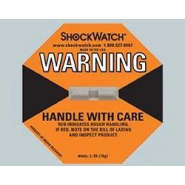 Étiquette autocollante indicateur de choc orange pour une signalisation est plus visible - Shockwatch