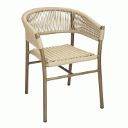 Fauteuils en corde naturelle tressée Florence - Lot de 2 - FU532 | Bolero