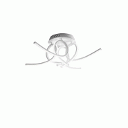 Gea Luce Plafonnier Tosca P/4 Led Intégré 60W 3200Lm 3000K Lumière Chaude - Diffuseur Silicone Aluminium Satiné Blanc - Gealuce - blanc TOSCA P/4