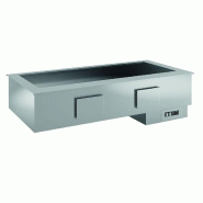 KBS Gastrotechnik KBS Bac de maintien au chaud encastrable 800x700x380 mm GN 2/1 Prêt à brancher 230V galvanisé - 4059395039597
