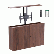 KIMEX - Meuble TV avec support ascenseur motorisé connecté 37"-65" - plastique 3700685428058