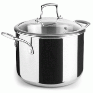 LACOR faitout inox 20cm + couvercle verre 60870 - argenté Acier inoxydable 18/10 60870