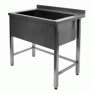 Plonge inox professionnelle avec 1 bac - 1400x700x850 mm - 7333.1305 Plonge inox professionnelle avec 1 bac - 1400x700x850 mm - 7333.1305