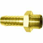 Raccords cannelés 9 mm 1/4' ag - 2 pièces Raccords cannelés 9 mm 1/4' ag - 2 pièces