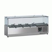 Saladette réfrigérée à poser pour 4 bacs gn1/3 - bac non inclus - P7950.5125