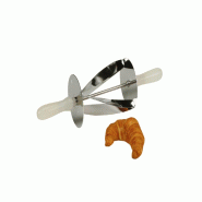 Schneider Rouleau emporte-pièce triangulaire - 180 x 200 mm, simple, poignée en plastique - blanc inox 154422
