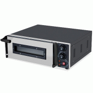 Vaiotec Four à pizza électrique TOPLINE 6 x 34 cm (version large) - argenté inox 11452