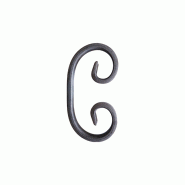 Volute H.117 x L.60mm - plat 12 x 6mm