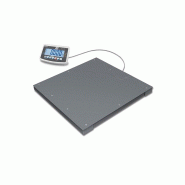 Balance au sol, charge utile maximum 600 kg, lecture 200 g 1000x1000x85 mm - VIRTUS - 0615402455657