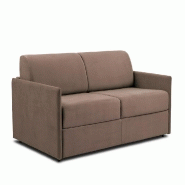 CANAPÉ LIT EXPRESS COLOSSE COUCHAGE 120 CM MATELAS ÉPAISSEUR 22 CM À MÉMOIRE DE FORME VELOURS TAUPE