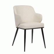 Chaise Marcel Canyon Sand -  Blanc Autre Métal Amadeus - blanc métal 3520071980249