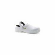 CHAUSSURE de securite femme ouvertes SABOT OKENITE blanche