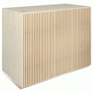 Comptoir Vertigo T01 avec tiroir MDF naturel et érable 120x60x93cm