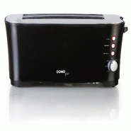 DOMO Grille-pains 2 Fentes 1350w Noir do961t - noir 5411397013835