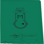 Durable Boîte de 100 pochettes-coins, A4, en polypro 120µ, coloris vert - 233705