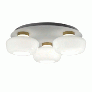 Fabas Luce Plafonnier Led Kino Ø50 Cm 36 W 3900 Lm 3000 K, Dimmable, Structure En Métal Et Verre Borosilicate Blanc, Classe 1, Ip20 - Kino - blanc 8