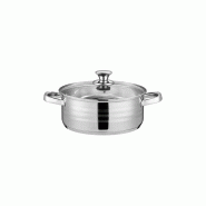 Faitout 30x13cm avec couvercle tous feux dont induction Montreux Collection Acier  SH-NC30LP usage non-intensif Swiss Haus - 5407011642680