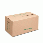 GPV Lot de 10 Caisse de déménagement Pack'n Post 637x340x360, en carton simple cannelure, coloris brun - 4003928076412