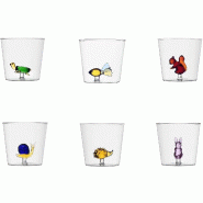Ichendorf - Ensemble de 6 verres à verre à eau ANIMAL FARM 2 - Conçu par Alessandra Baldereschi - 7427266698537