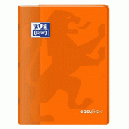 Oxford Lot de 10 Cahier EasyBook piqué 24x32, 96p./48 feuilles 90g/m², Séyès, coloris orange - 3020120120287