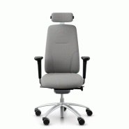 Siège de bureau "LOGIC" - Dossier haut, Sans, Argent Siège de bureau "LOGIC" - Dossier haut, Sans, Argent