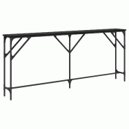 Table console Chêne noir 180 x 23 x 75 cm Modèle Aero Prestige Élite - 871328