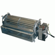 Ventilateur tangentiel 1 turbine - longueur 180 mm - diamètre 60 mm (moteur à droite)