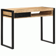 VidaXL Bureau 100x50x75 cm bois de manguier brut massif Modèle Sirius - 4015931