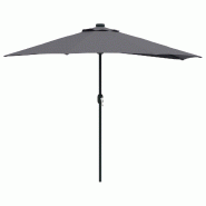 VidaXL Parasol de jardin Anthracite 294 x 150 x 224 cm Modèle Zephyr Élite - 42003269